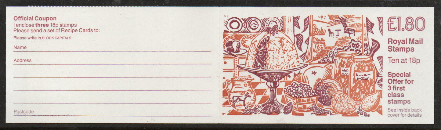 1988 GB Booklet FL13a Recipes cylinder B13 U/M