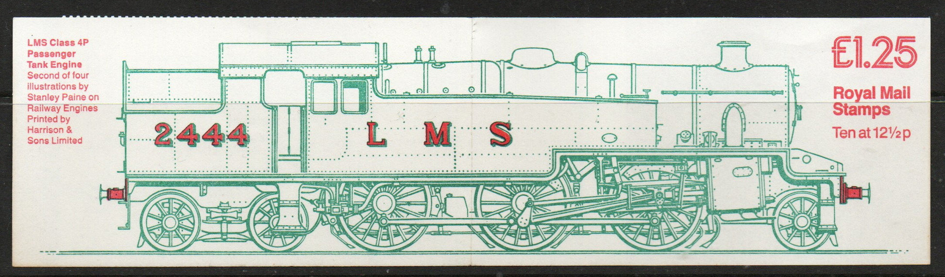 1983 GB Booklet FK6a Railway Engines cylinder B1 U/M