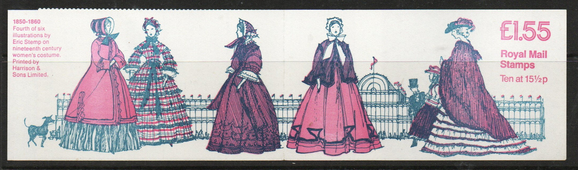 1982 GB Booklet FR2a Costumes cylinder B7 U/M