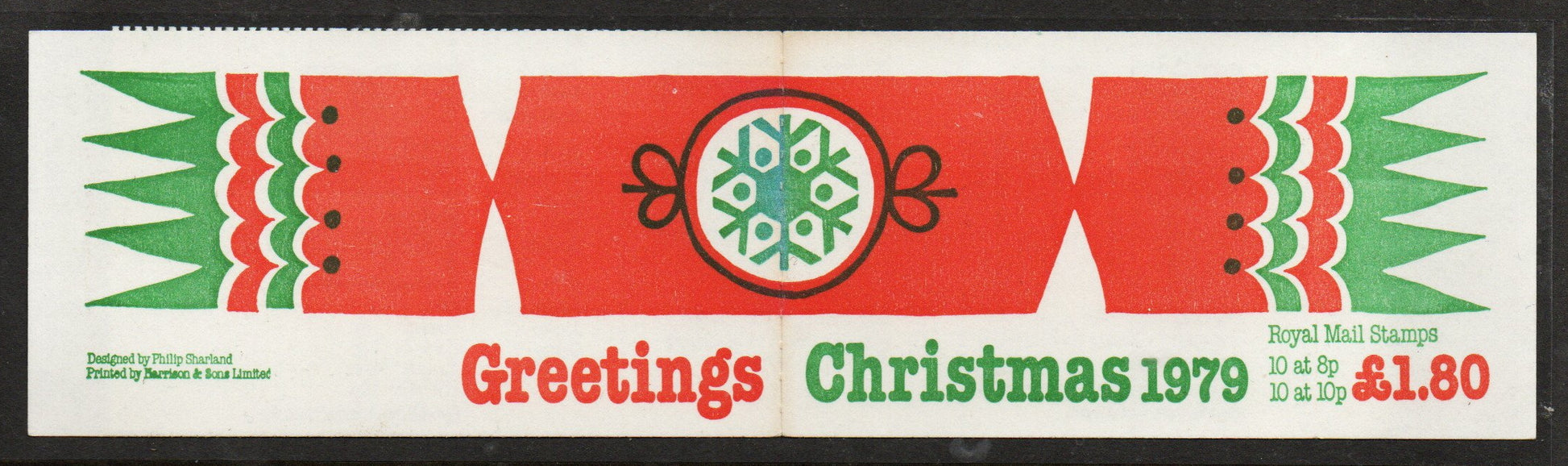 1979 GB Booklet FX2a Xmas Christmas cylinder B5 B4 U/M