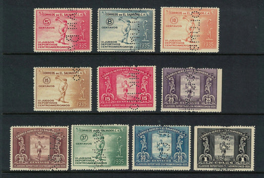1935 El Salvador Central American Games As SG826-35 More detail in listing (V35)