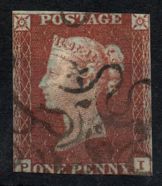 GB 1841 QV SG8m 1d Red with 6 in Maltese Cross.