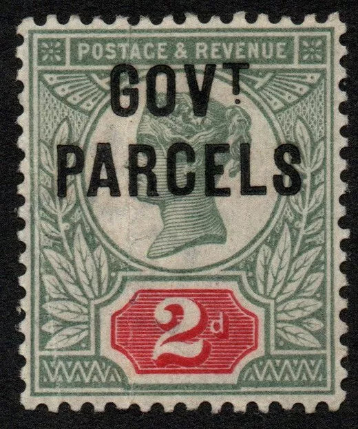 GB QV SGO70 2d Govt Parcels U/M but Gum Crease. Not visible from front 