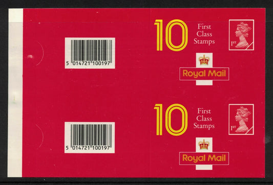 GB Uncut Barcode Booklet Proof Cover Pair Mint Condition