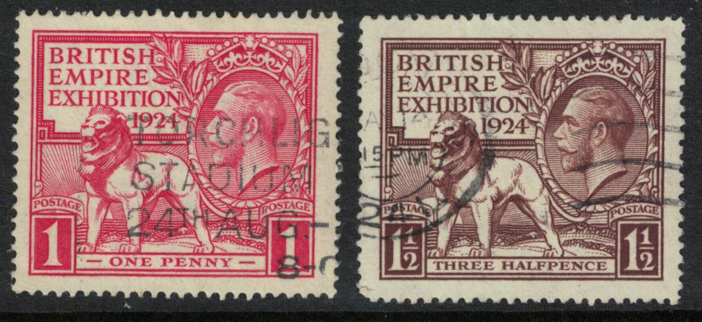 GB 1924 Wembley  Exhibition SG430-31 Good Used 