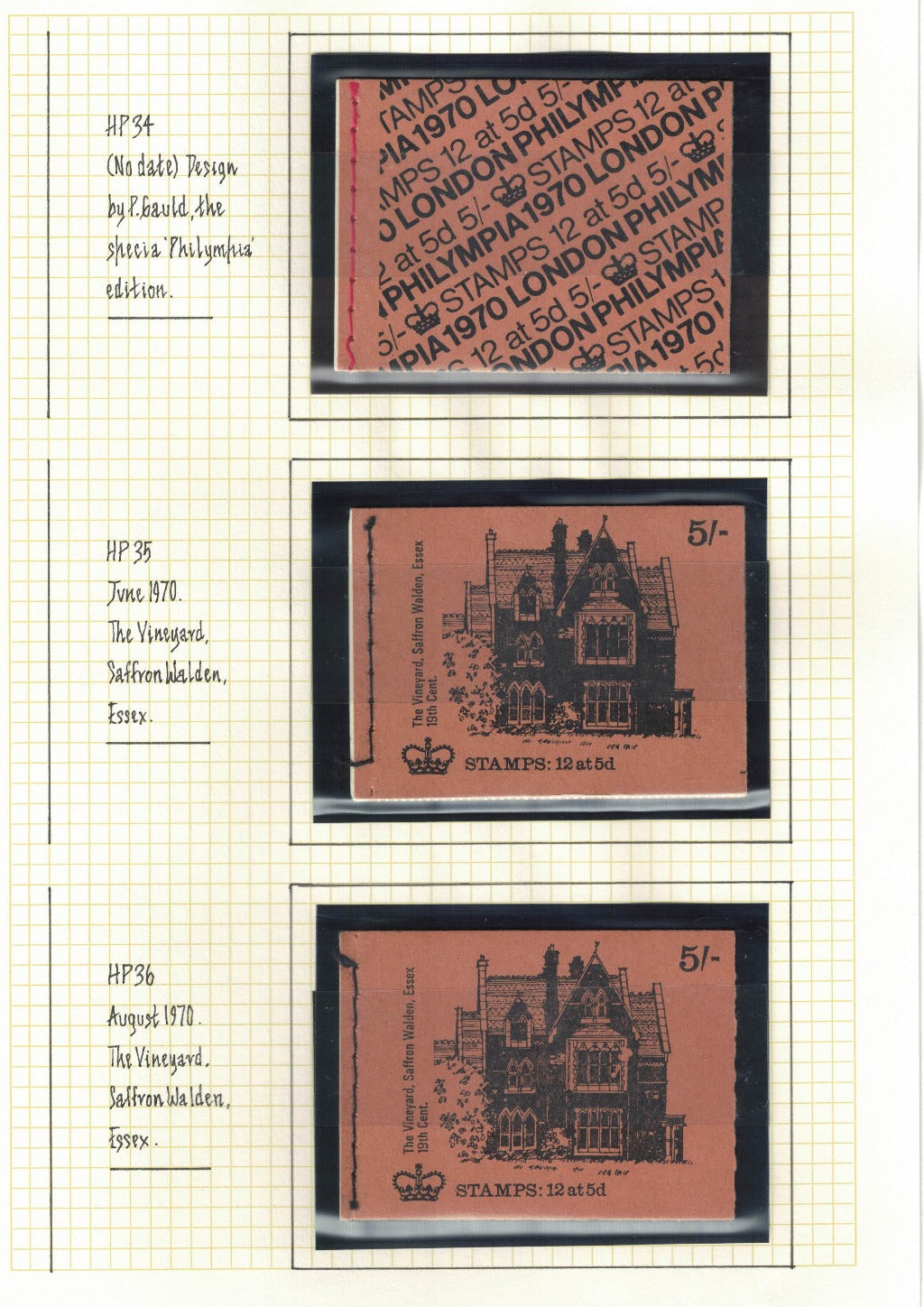1968-70 QEII Booklets HP26-HP38 Full set of 13. Well presented. U/M. Will be sent on pages as shown