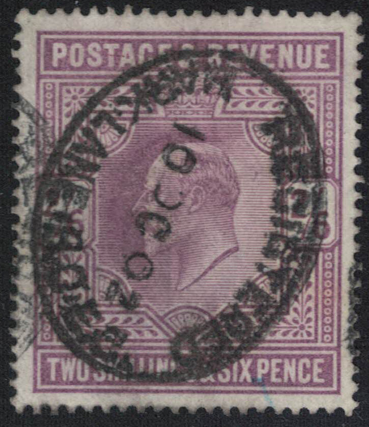 1902 GB K Edw VII  SG260 Good used, good colour, Registered Post Cancellation