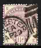 GB Great Britain 1883-84 QV 1.5d lilac with Chester Duplex cancel SG188 cat £38
