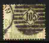 GB Great Britain 1883-84 QV 6d dull green heavy cancel SG194 cat £200