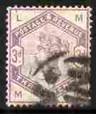 GB Great Britain 1883-84 QV 3d lilac good used but perf faultsSG191 cat £90