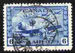 Canada 1942-48 war Effort 6c blue with cds cancels SG 399