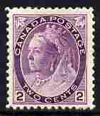 Canada 1898-1902 QV Numerals 2c violet die 1a mounted mint, SG 154