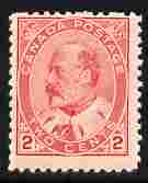 Canada 1903-12 KE7 2c rose mounted mint, SG 176/7