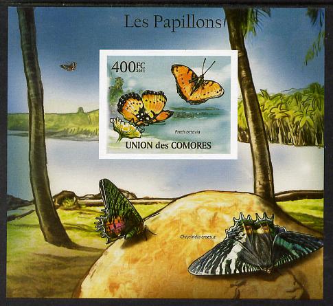 Comoro Islands 2011 Butterflies #5 imperf m/sheet unmounted mint. Note this item is privately produced and is offered purely on its thematic appeal, it has no postal validity