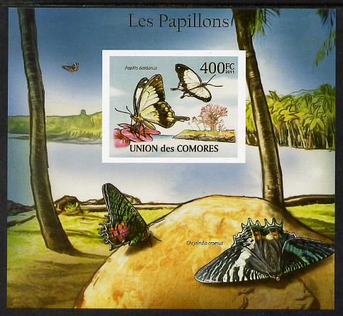 Comoro Islands 2011 Butterflies #6 imperf m/sheet unmounted mint. Note this item is privately produced and is offered purely on its thematic appeal, it has no postal validity
