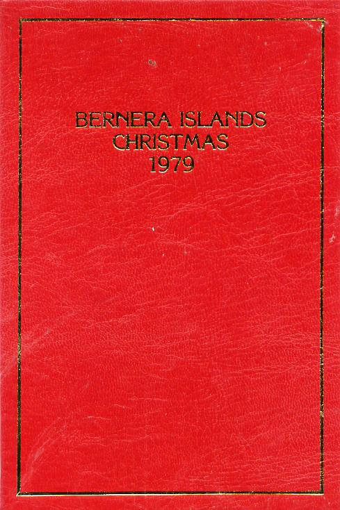 Bernera 1979 Christmas £10 value (Angel Gabriel Blowing Trumpet) in 24 carat gold foil in special presentation folder unmounted mint