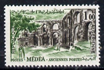 Algeria 1962 Ruins of MÃ©dÃ©a 1fr (from Tourism series) unmounted mint SG 400*
