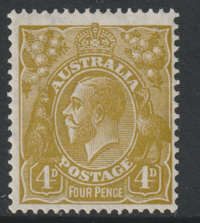 Australia 1931 KG5 4d yellow-olive unmounted mint,SG129