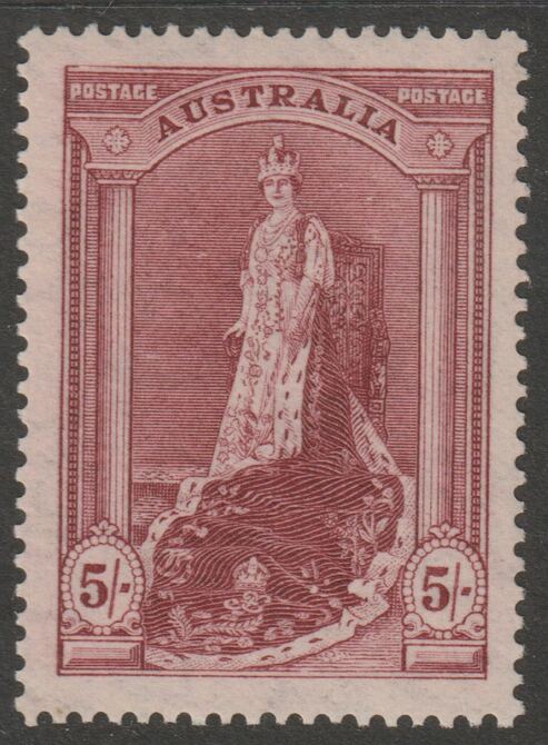 Australia 1937 Robes - Queen Elizabeth 5s unmounted mint SG176