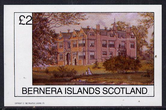 Bernera 1982 Stately Homes #4 imperf deluxe sheet (Â£2 value) unmounted mint