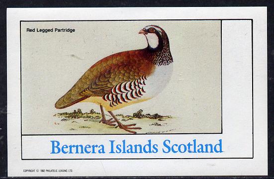 Bernera 1982 Partridge imperf deluxe sheet (undenominated) unmounted mint