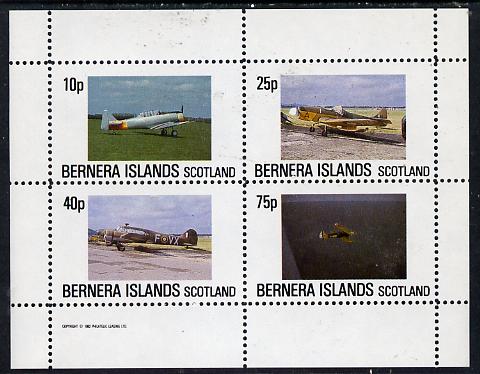 Bernera 1982 Aircraft #02 perf,set of 4 values (10p to 75p) unmounted mint