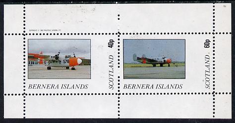 Bernera 1982 Aircraft #03 perf,set of 2 values (40p & 60p) unmounted mint