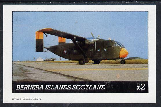 Bernera 1982 Aircraft #03 imperf deluxe sheet (£2 value) unmounted mint