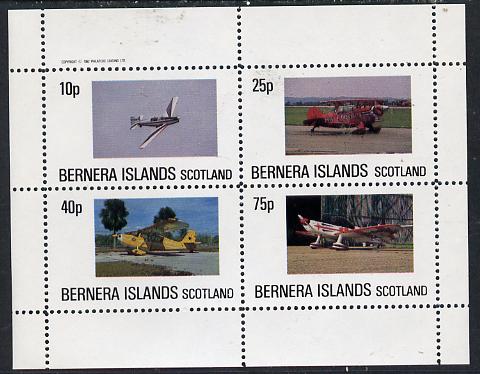 Bernera 1982 Aircraft #05 perf,set of 4 values (10p to 75p) unmounted mint