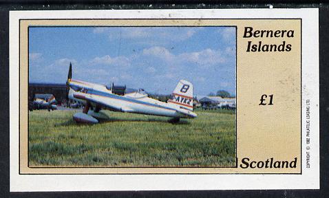 Bernera 1982 Aircraft #05 imperf souvenir sheet (£1 value) unmounted mint