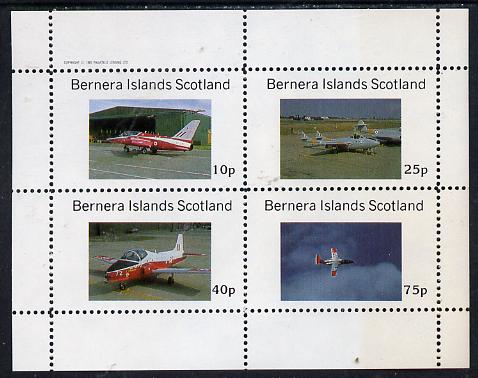 Bernera 1982 Aircraft #06 perf,set of 4 values (10p to 75p) unmounted mint