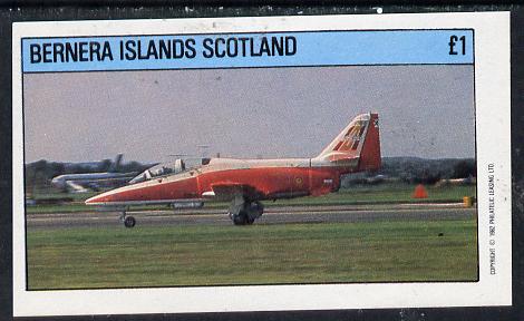 Bernera 1982 Aircraft #06 imperf souvenir sheet (Â£1 value) unmounted mint