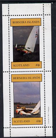 Bernera 1981 Yachts #1 perf,set of 2 values (40p & 60p) unmounted mint