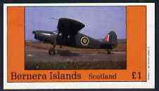 Bernera 1982 Aircraft #11 imperf souvenir sheet (£1 value) unmounted mint