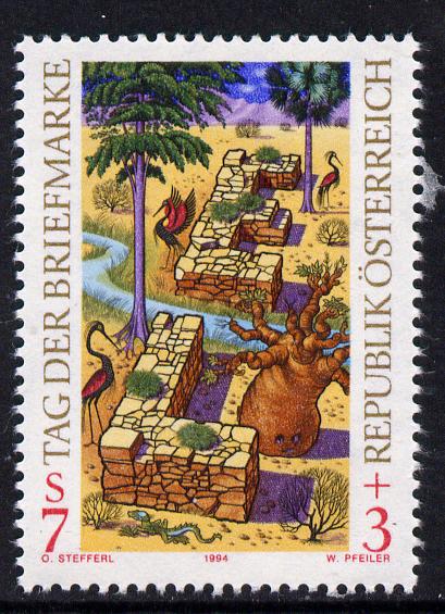 Austria 1994 Stamp Day (Letters E & L) 7s+3s unmounted mint, SG,2373