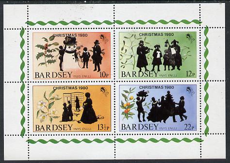 Bardsey (British Local) 1980 Christmas set of 4 unmounted mint