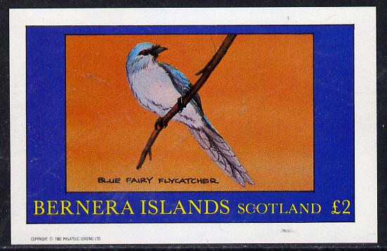 Bernera 1982 Flycatcher imperf deluxe sheet (Â£2 value) unmounted mint