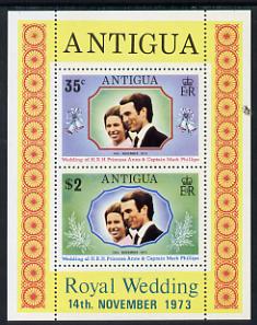 Antigua 1973 Royal Wedding m/sheet unmounted mint, SG MS 372