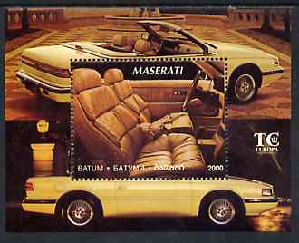 Batum 1995 Cars (Maserati) perf m/sheet unmounted mint