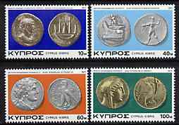 Cyprus 1977 Ancient Coins of Cyprus #2 set of 4, SG 486-89*