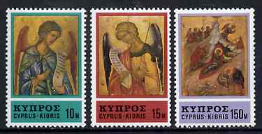 Cyprus 1976 Christmas set of 3 unmounted mint, SG 478-80*
