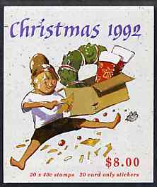 Booklet - Australia 1992 Christmas $7.60 booklet complete and pristine, SG SB79