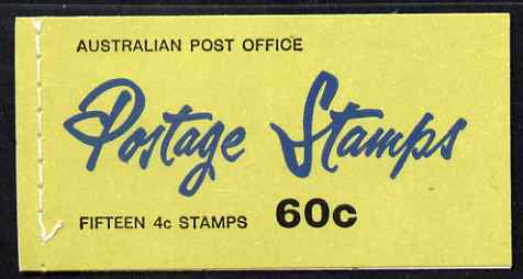Booklet - Australia 1966 QEII 60c booklet complete & pristine, SG SB39