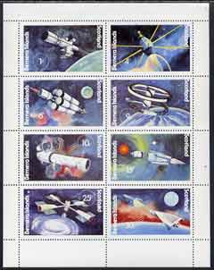 Bernera 1978 Spacecraft complete perf,set of 8 values (1p to 30p) unmounted mint