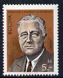 Bolivia 1969 Franklin D Roosevelt Commemoration unmounted mint, SG 870*