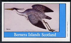 Bernera 1982 Heron imperf souvenir sheet (Â£1 value) unmounted mint