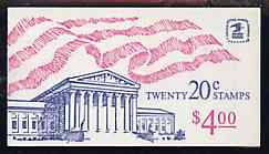 Booklet - United States 1983 Flag over Supreme Court $4 booklet containing 2 x panes SG 1924b (SB 116)