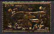 Staffa 1976 Robin (Female) Â£8 value perforated & embossed in 23 carat gold foil unmounted mint (Rosen 289b)