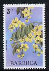 Barbuda 1974 Flowers (Cassia Tree) 3c from pictorial def set, SG 184 unmounted mint*