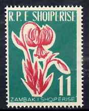 Albania 1961 Flowers - Lily 11L unmounted mint, Mi 635